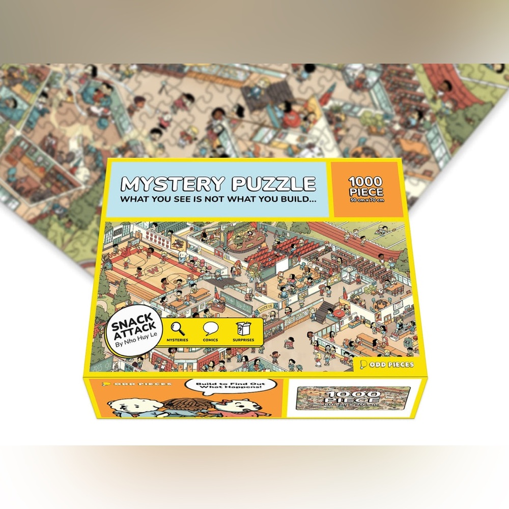 Odd Pieces Snack Attack- 1000 Piece puzzle - Picture 3 of 3